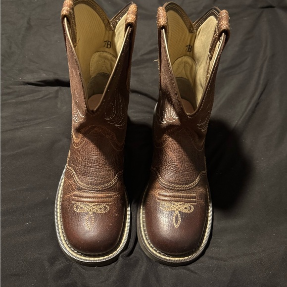 Ariat Women’s Heritage Dapper Western Boots Size 7 – Round Toe Leather - Picture 6 of 8